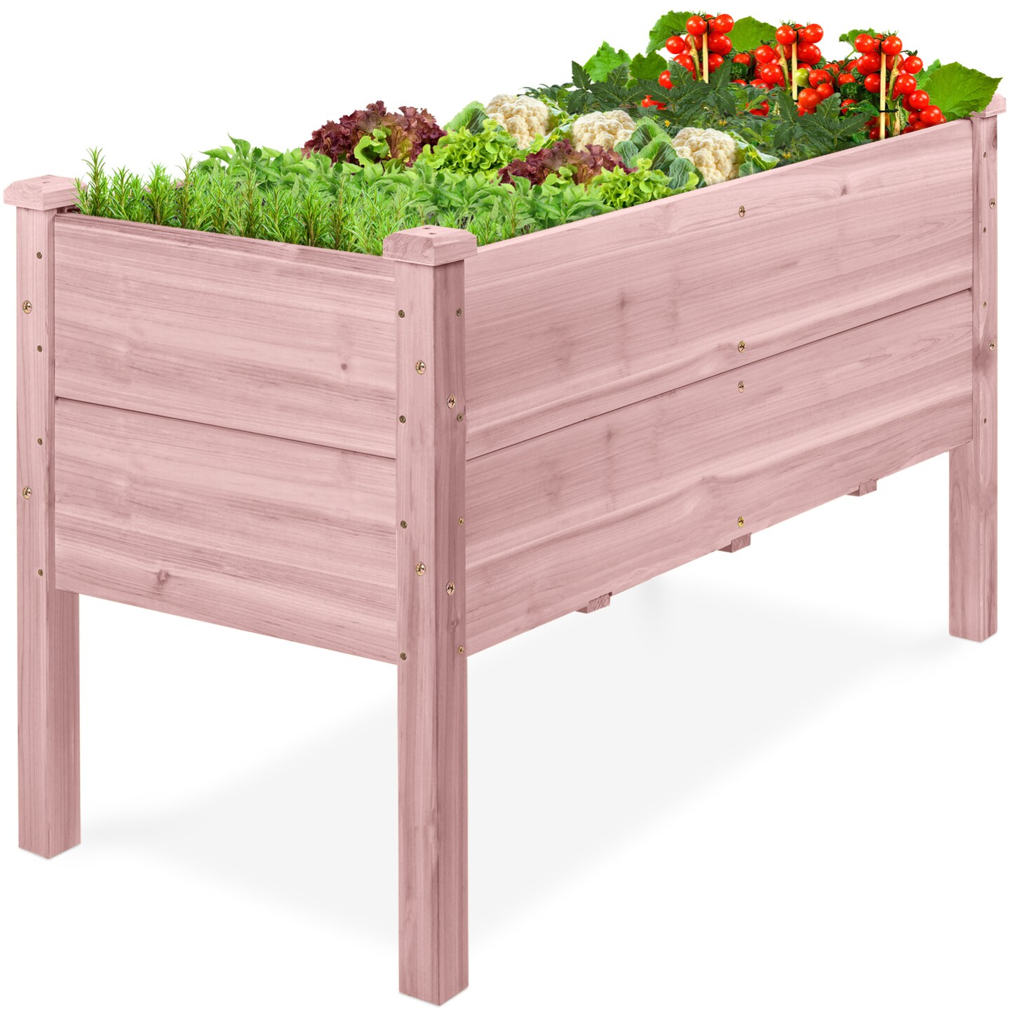 Best Choice Products 48 x 24" x 30" Raised Garden Bed, Extra Deep 16" Depth, Elevated Wood Planter Stand"