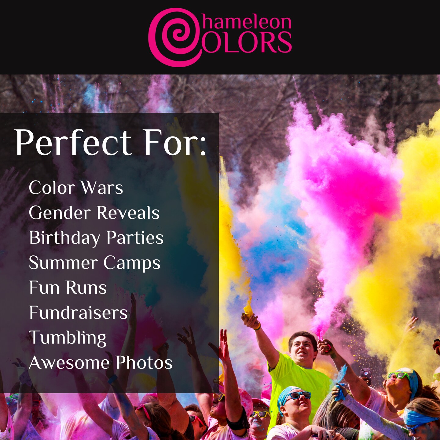 Color Powder 70 Gram Individual Packets | 10 Colors | 4 Quantities Available
