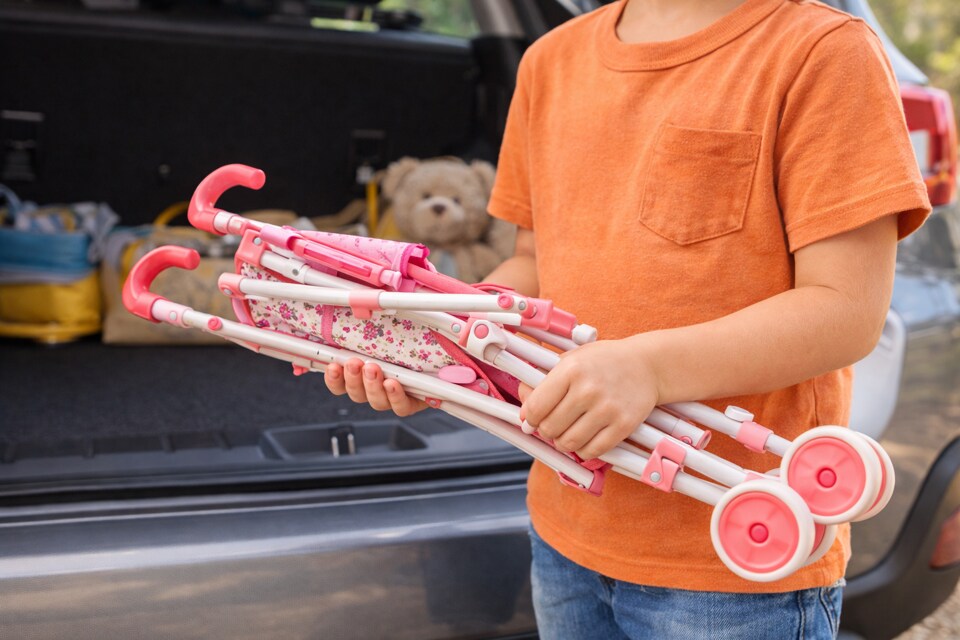 Doll Umbrella Stroller – Lightweight Folding Toy Stroller for Dolls & Pretend Play