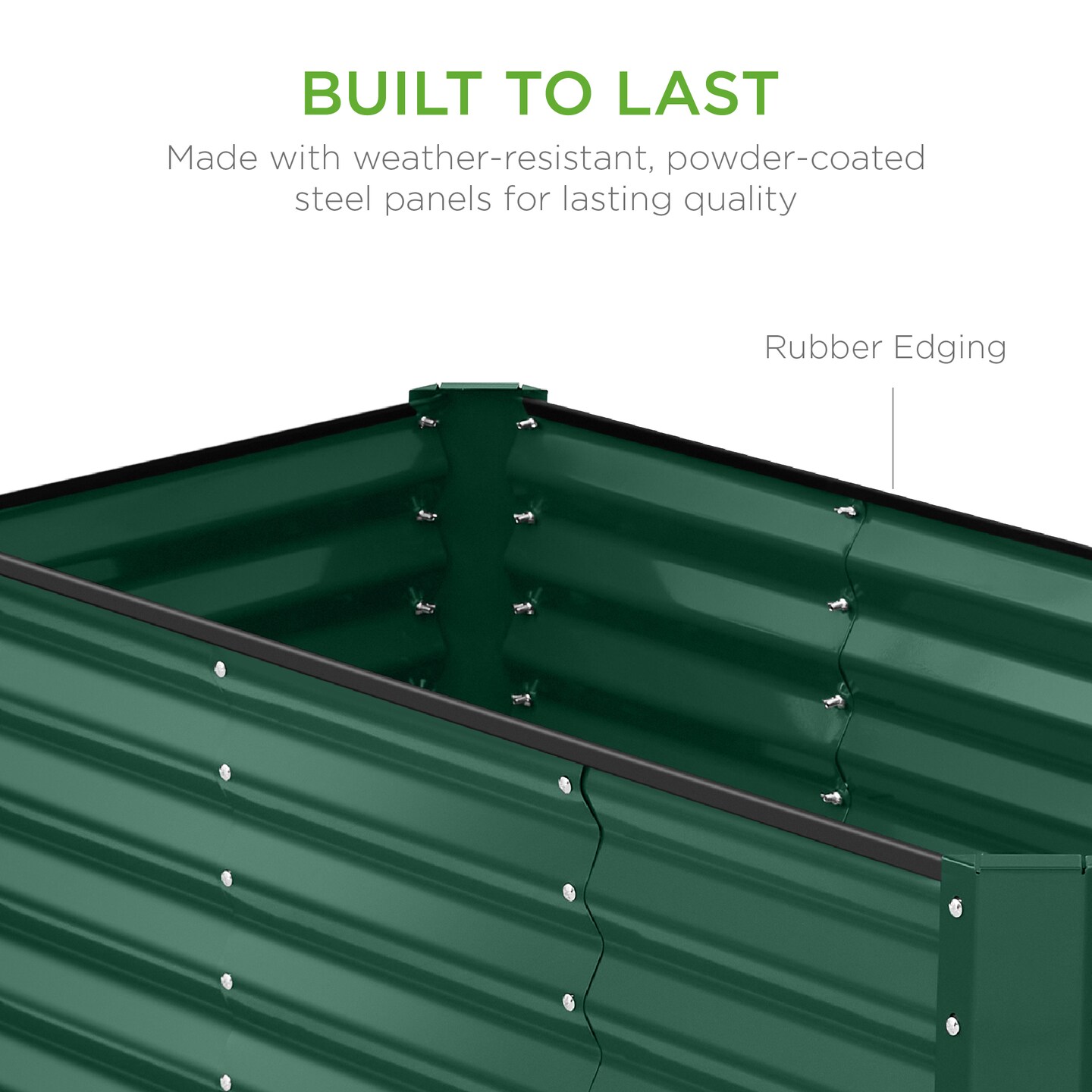 Best Choice Products 4x2x2ft Outdoor Metal Raised Garden Bed, Planter Box for Vegetables, Flowers, Herbs