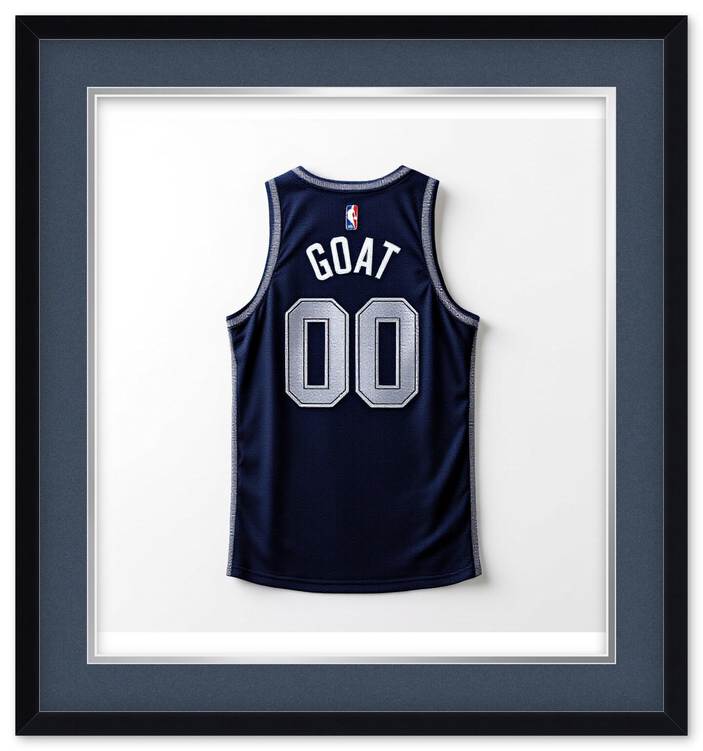 CustomPictureFrames.com Solid Wood Jersey Shadow Box Frame - Matte Black - Sizes 28x30 - Wall Display With Double Mat Made in the USA