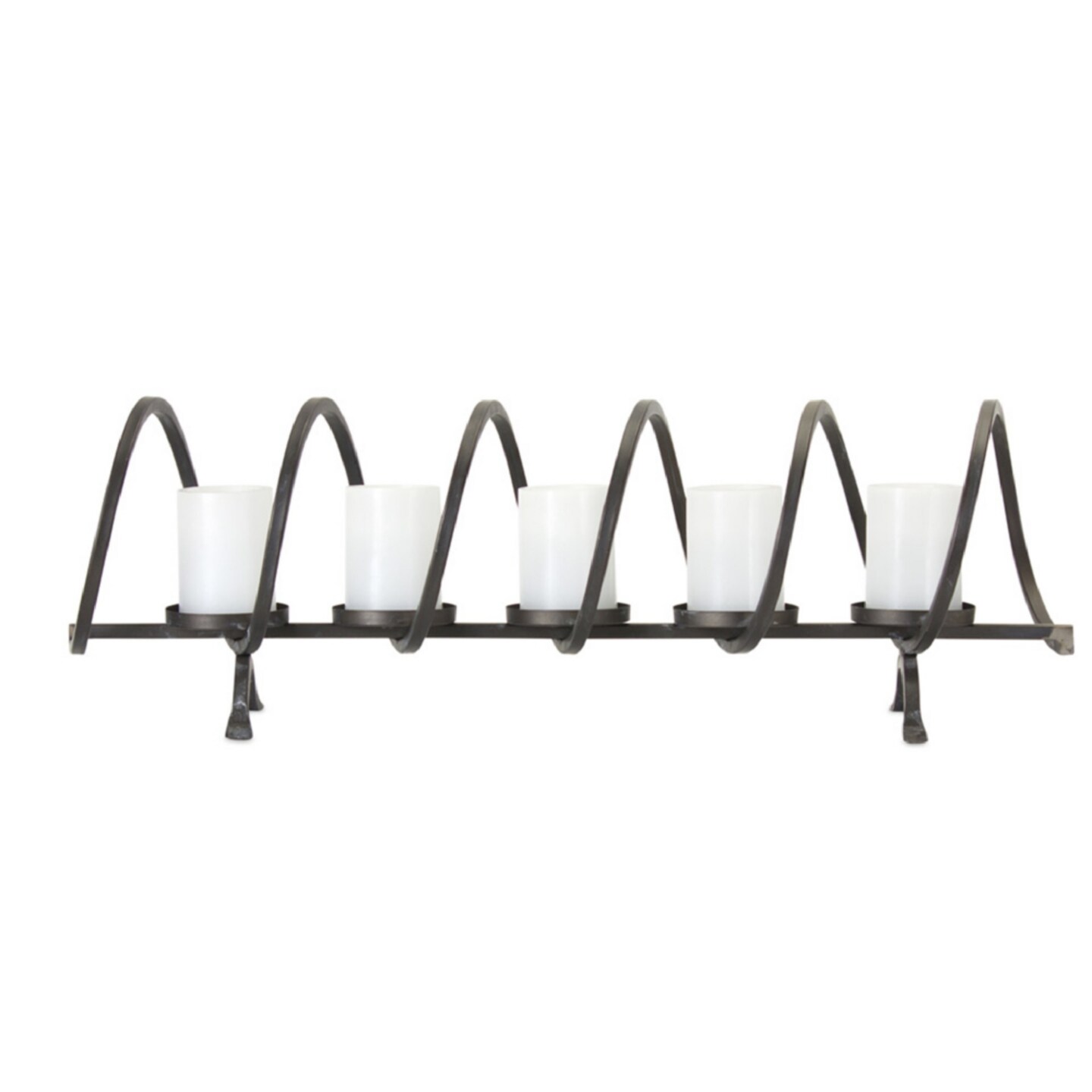 Large Metal Votive Candle Holder Centerpiece Black 31 Inch Table Accent