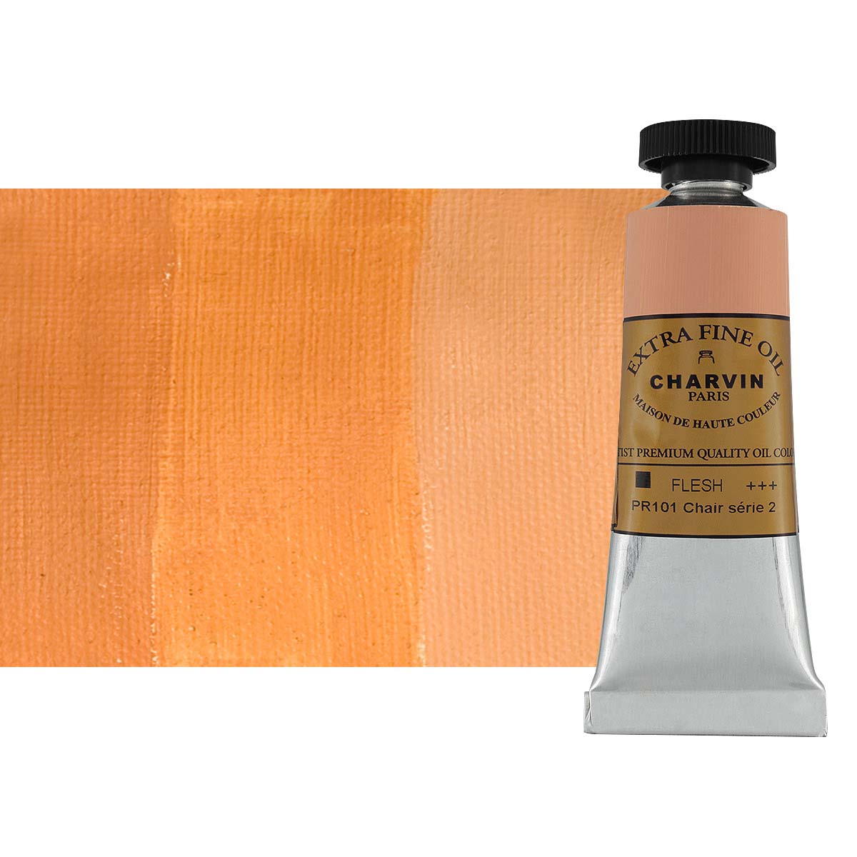 Charvin Extra Fine Oil Paint, Flesh 20 ml - Triple-Milled, Rich Texture, Poppy Oil-Based, Light-Fast, Handmade, Archival Quality