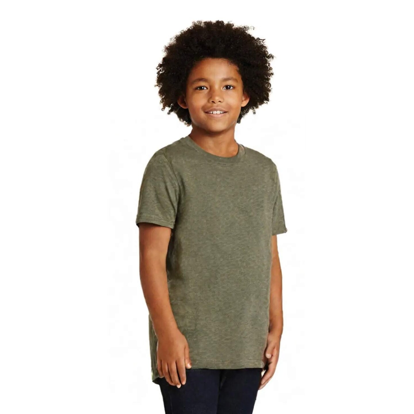 Youth Short Sleeve Heavy Cotton Crewneck T-Shirt for Durable, Breathable & Everyday Wear