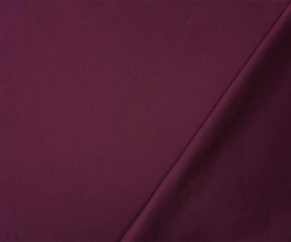 Deep Wine Red Famous Maker Nylon Spandex Solid Double Knit Fabric By the Yard