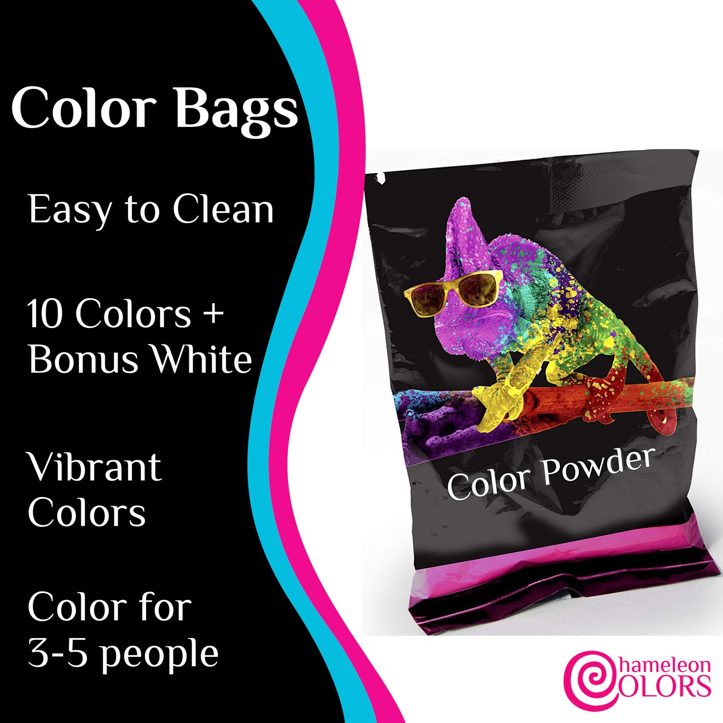 Color Powder 70 Gram Individual Packets | 10 Colors | 4 Quantities Available