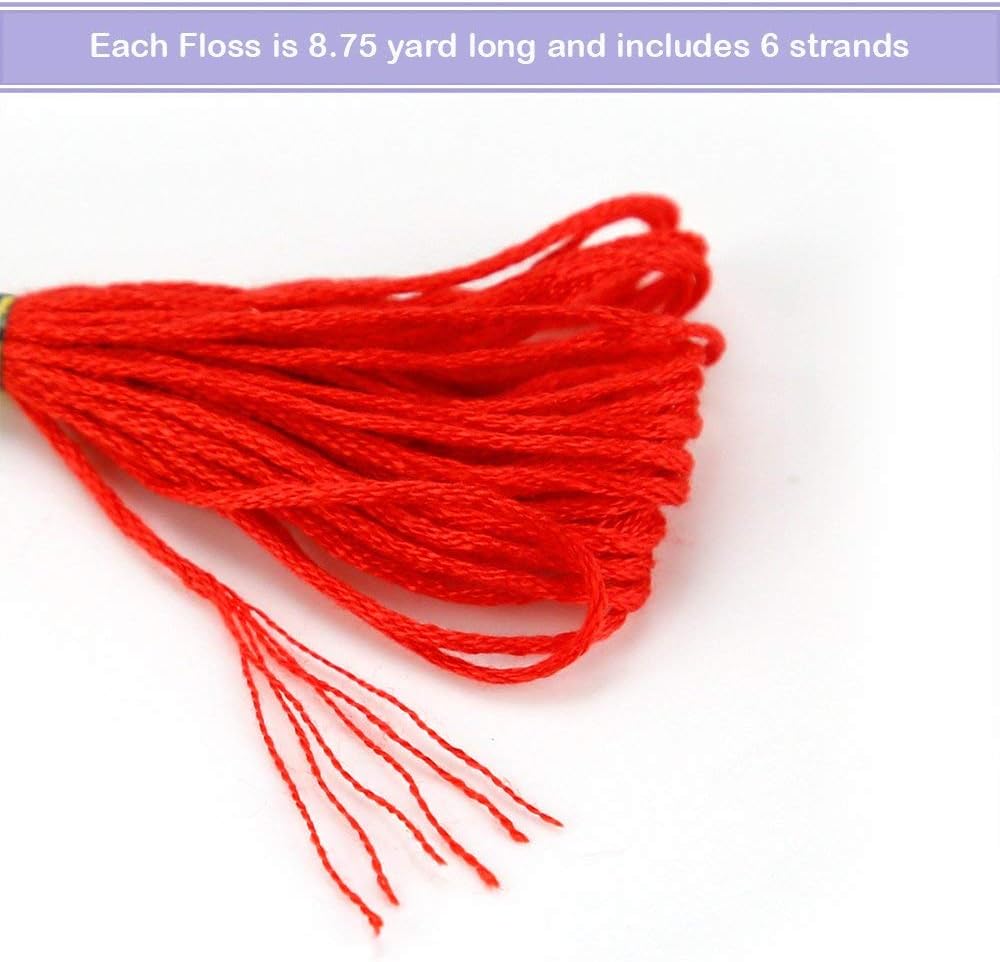 300 Skeins Rainbow Embroidery Floss – Colorful Thread for Friendship Bracelets, Cross Stitch, Needlework, DIY Crafts with 20 Floss Bobbins
