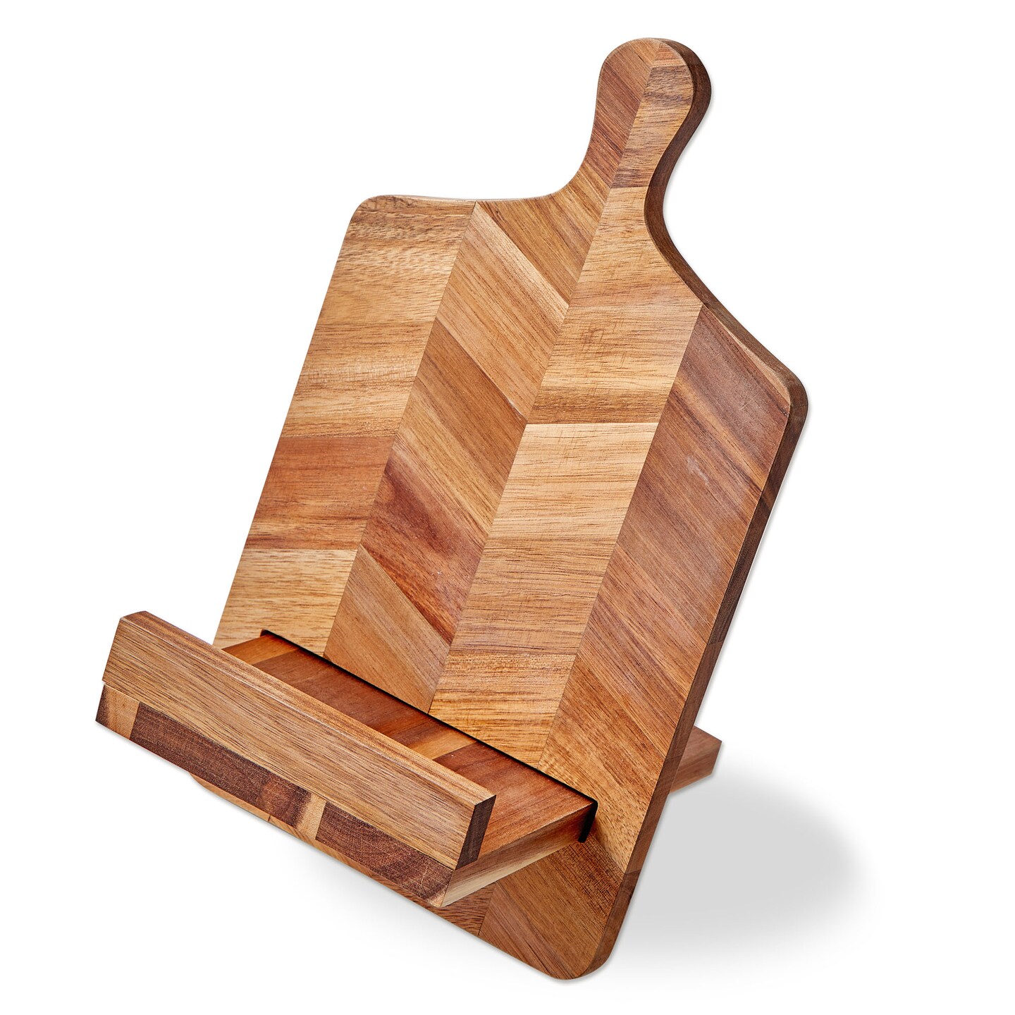 Acacia Wood Cookbook Holder Kitchen Accessory 13x7.5 inches Brown Hand Wash Do Not Soak