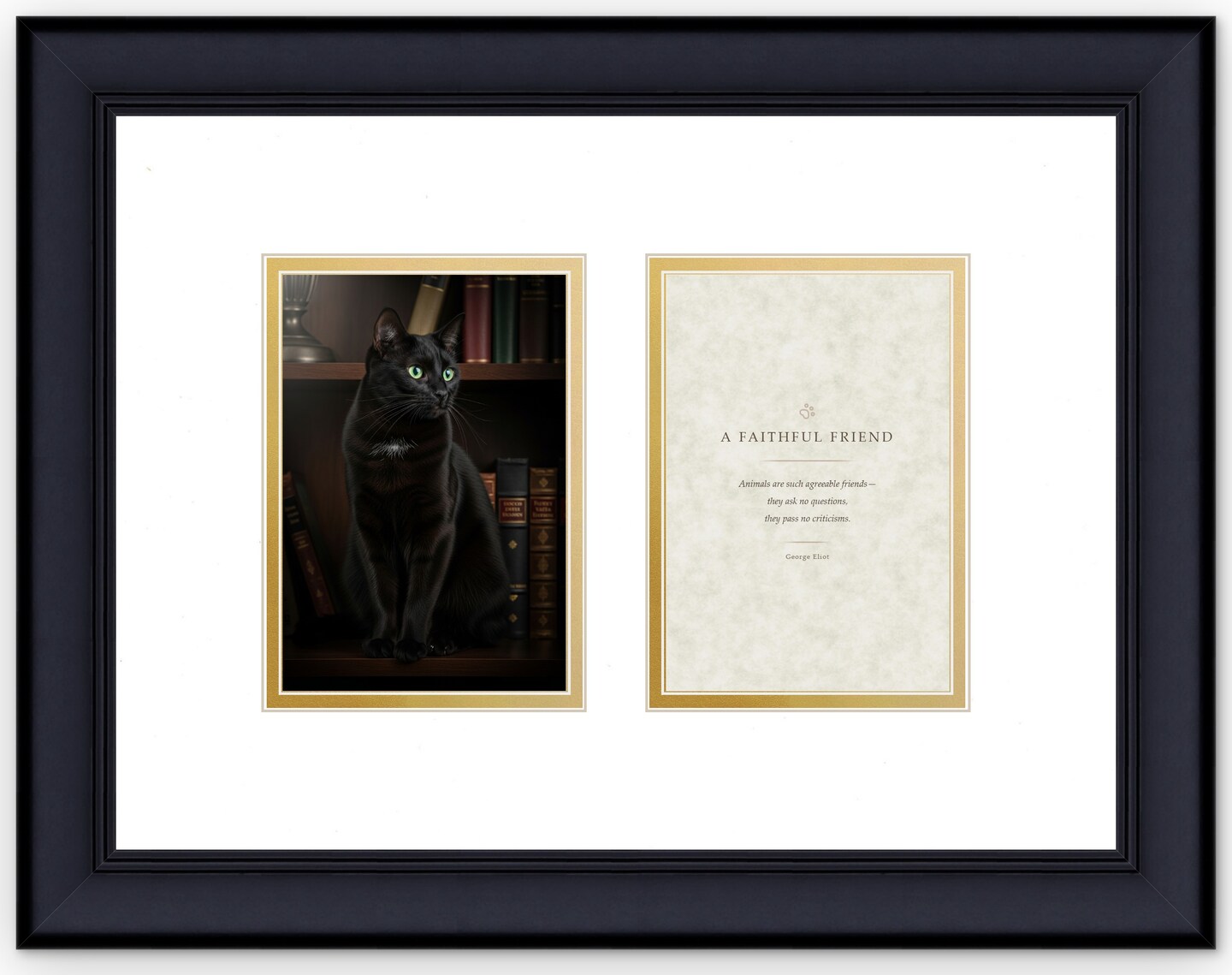 CustomPictureFrames.com Pet Memorial Frame - Multiple Sizes Made in the USA