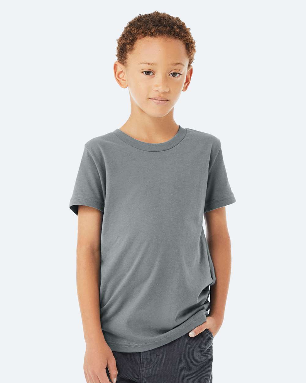 BELLA + CANVAS Premium Youth Jersey Tee with Sustainable Airlume Cotton and Modern Retail Fit