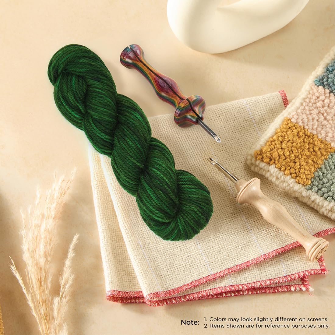 The Oxford Company Violet Jane 100% Wool Variegated Hand-Dyed Rug Yarn 4 Oz. Skein (approx. 55 yds)