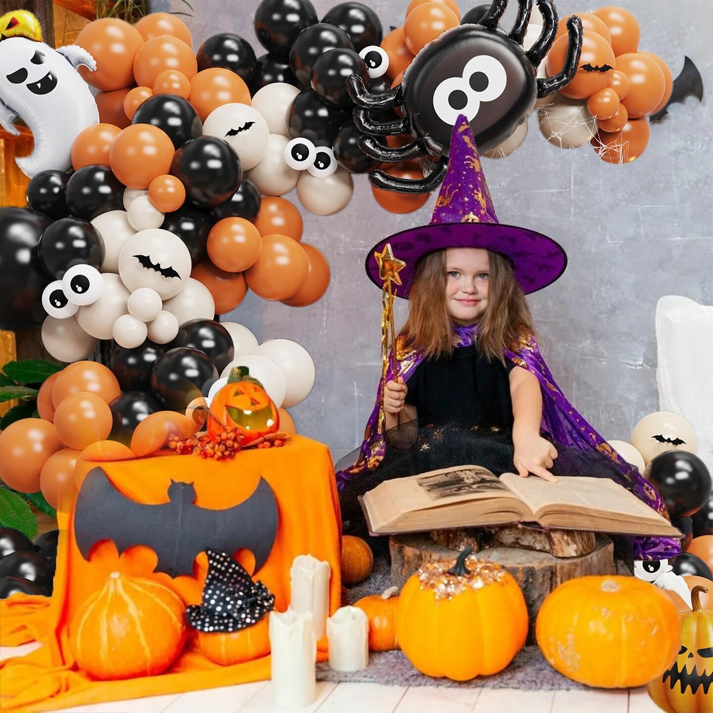 Halloween Balloon Garland Arch Kit(Halloween)