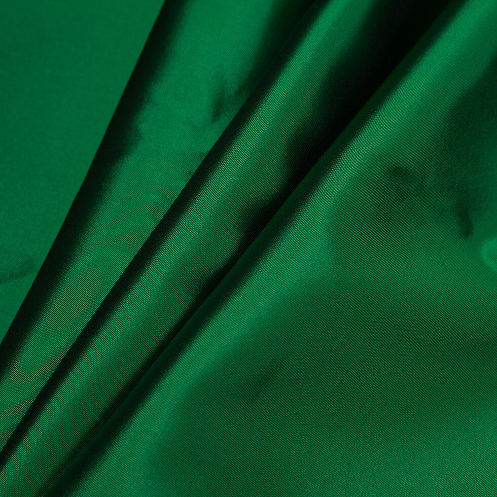 1 Yard Luxury Silk Wool Twill Fabric in Bright Green Solid 59 Inches Width