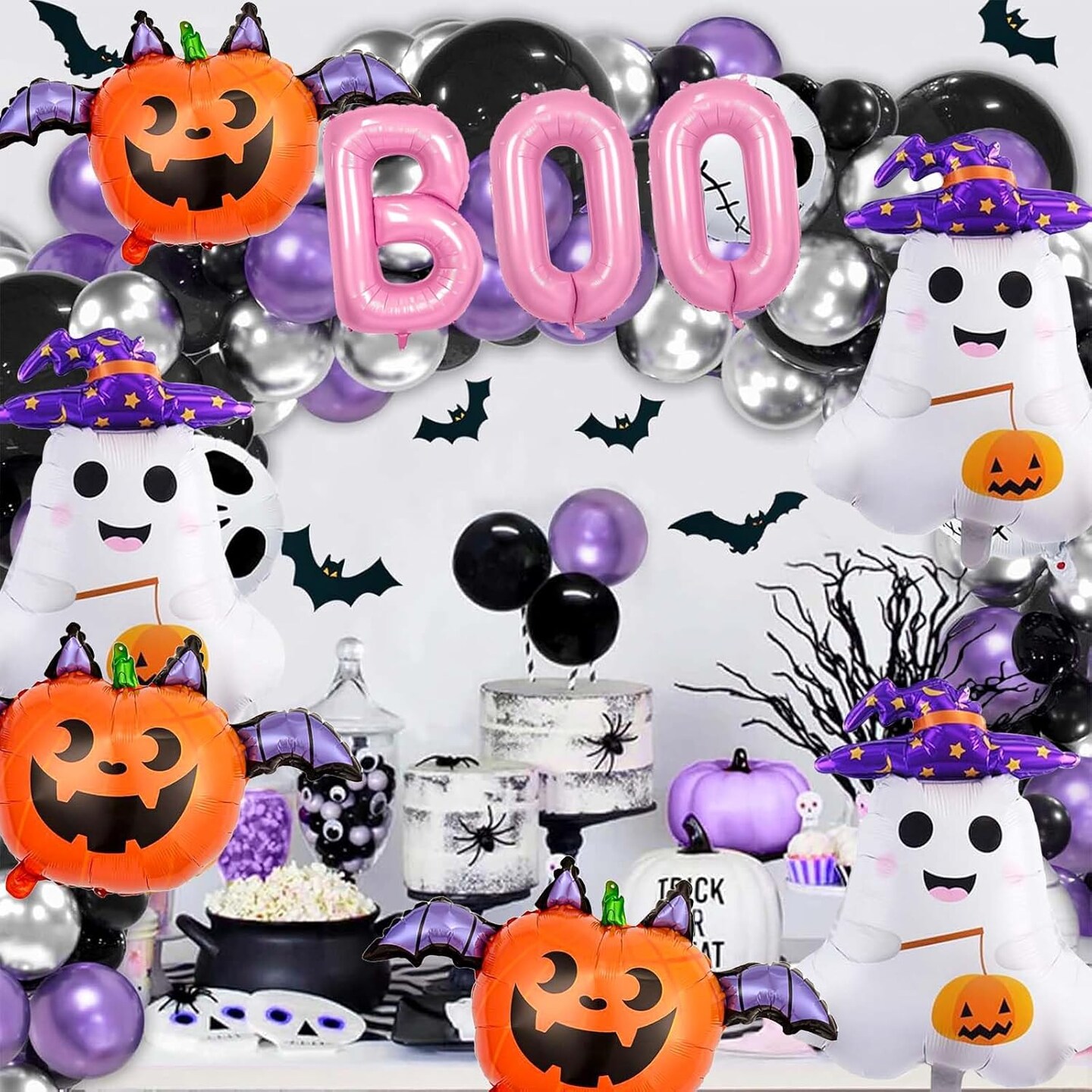 Halloween Foil Balloons Decorations (Purple)