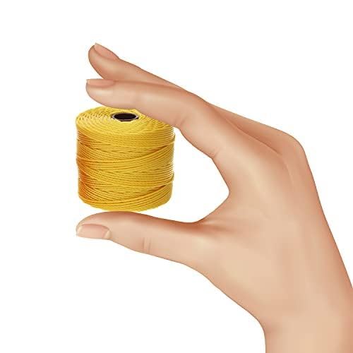 The Beadsmith S-Lon Bead Cord – .5 mm Twisted Nylon Cord for Stringing