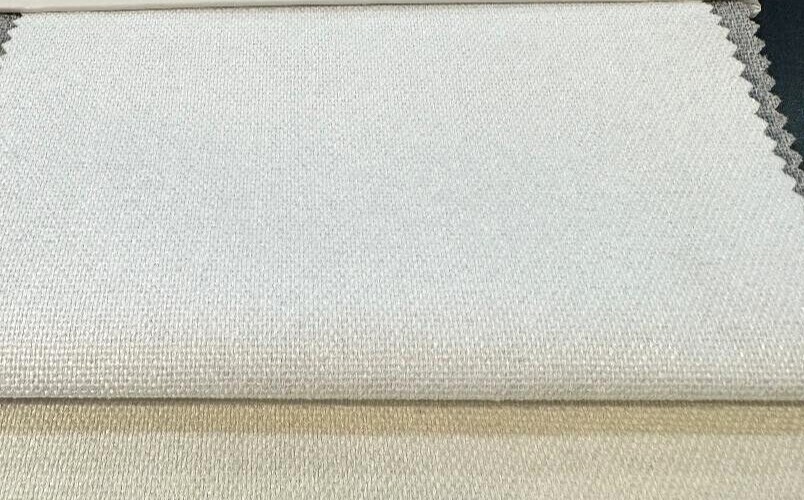 1 Yard Blackout Double Sided White Linen Drapery Fabric 55 Inches Wide