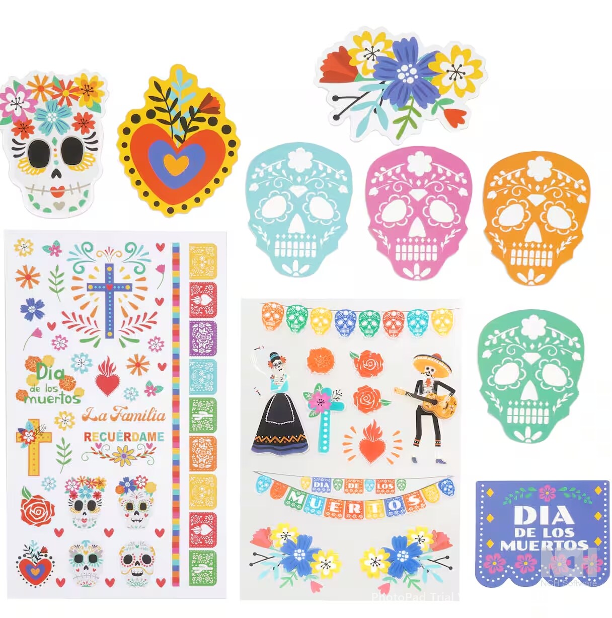 Recollections Day Of The Dead Stickers Flip Pack