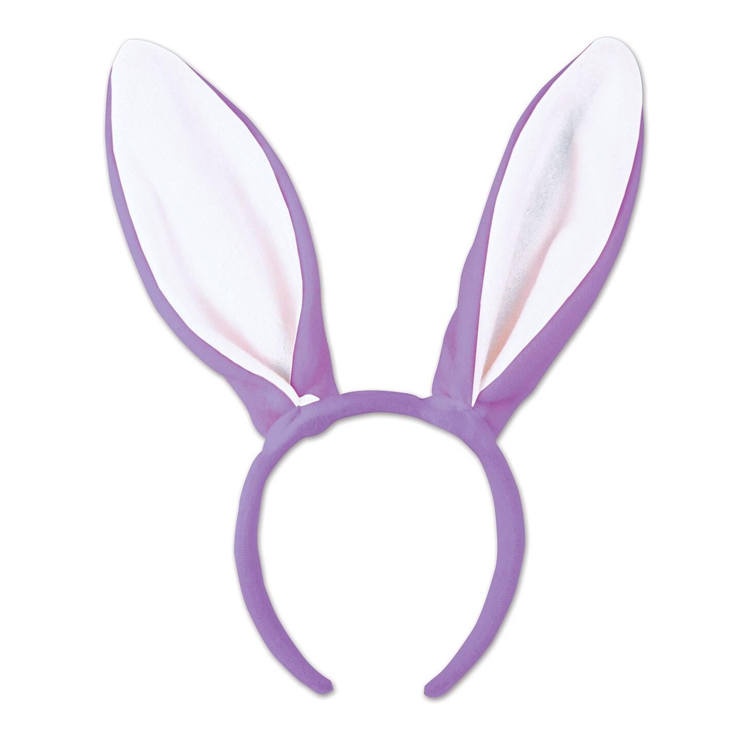 12 Pack Beistle Easter Soft-Touch Bunny Ears - lavender/white