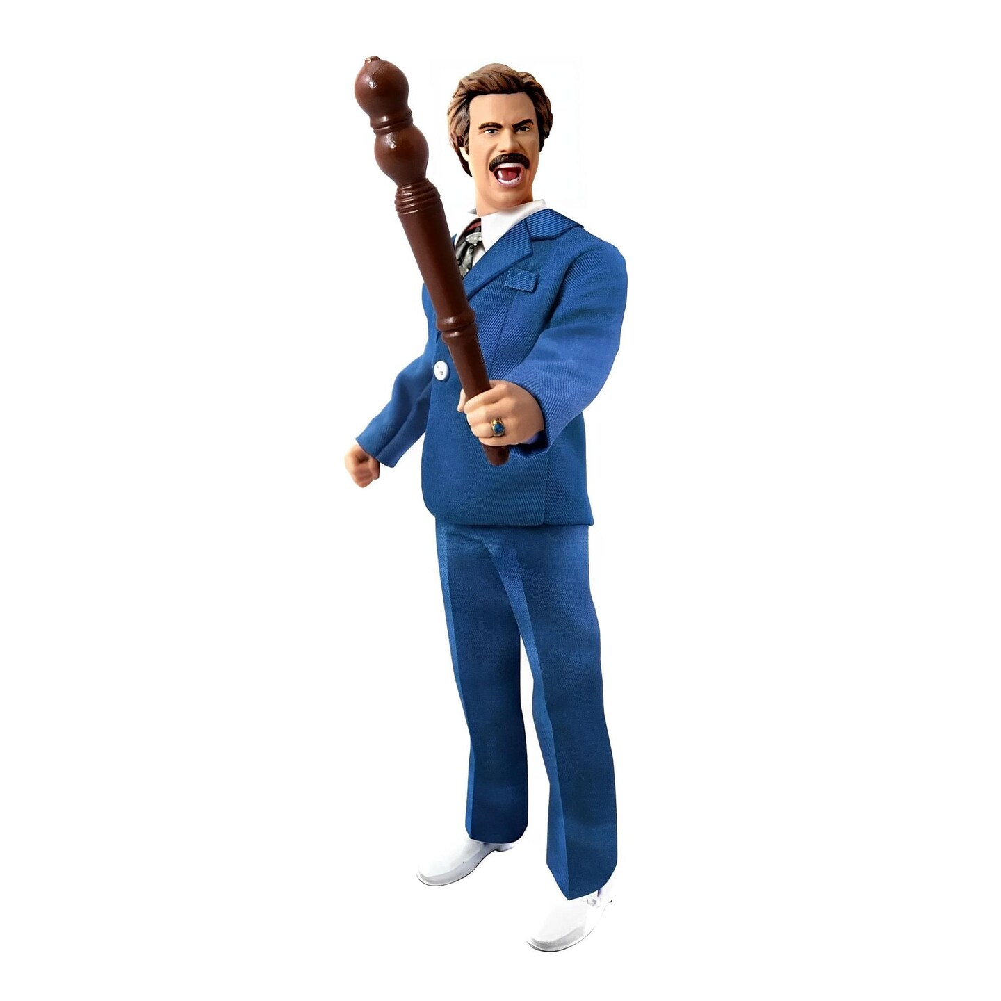 Anchorman 8&#x22; Retro Style Action Figure: Battle Ready Ron Burgundy