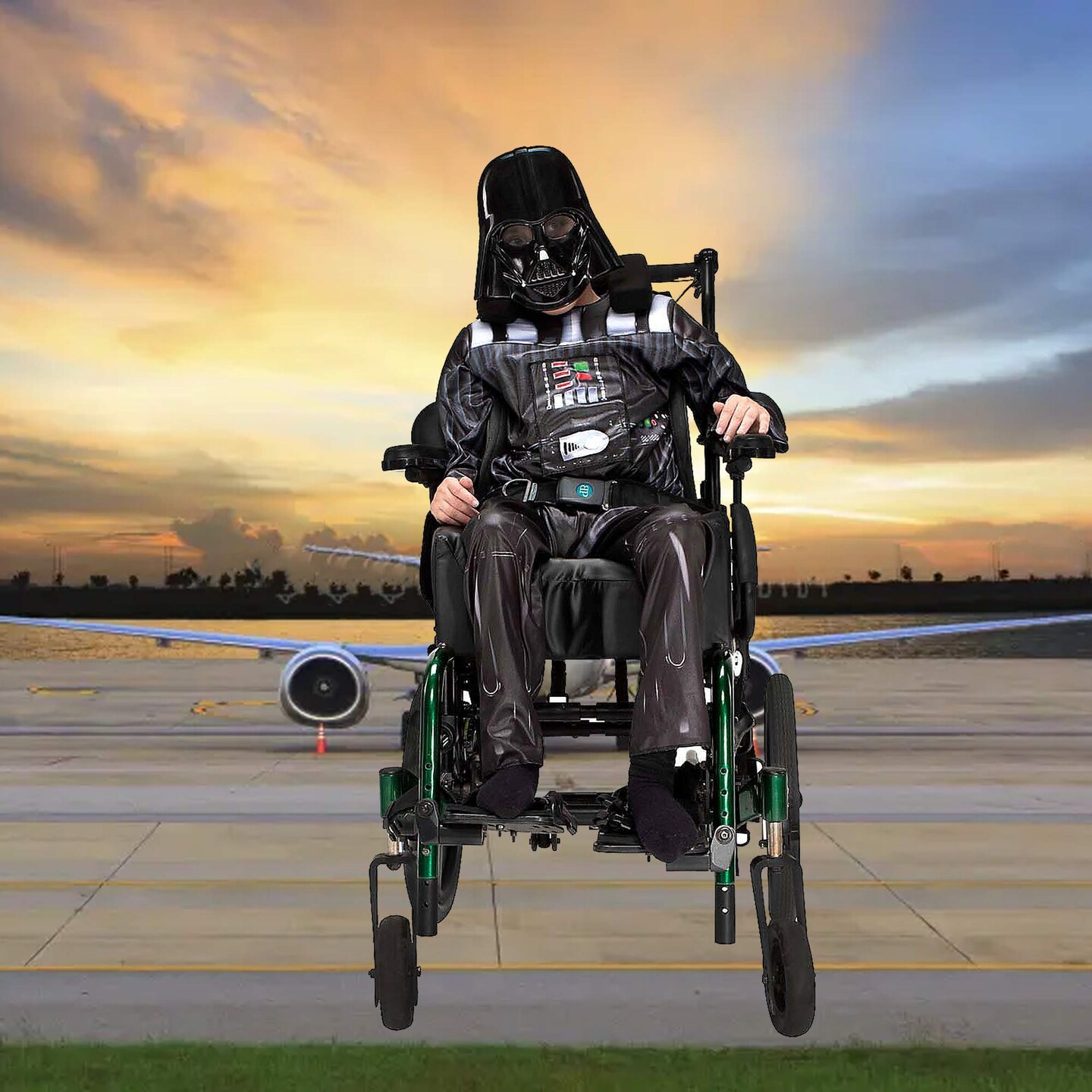 Star Wars Darth Vader Adaptive Kids Costume with Mask and Jumpsuit