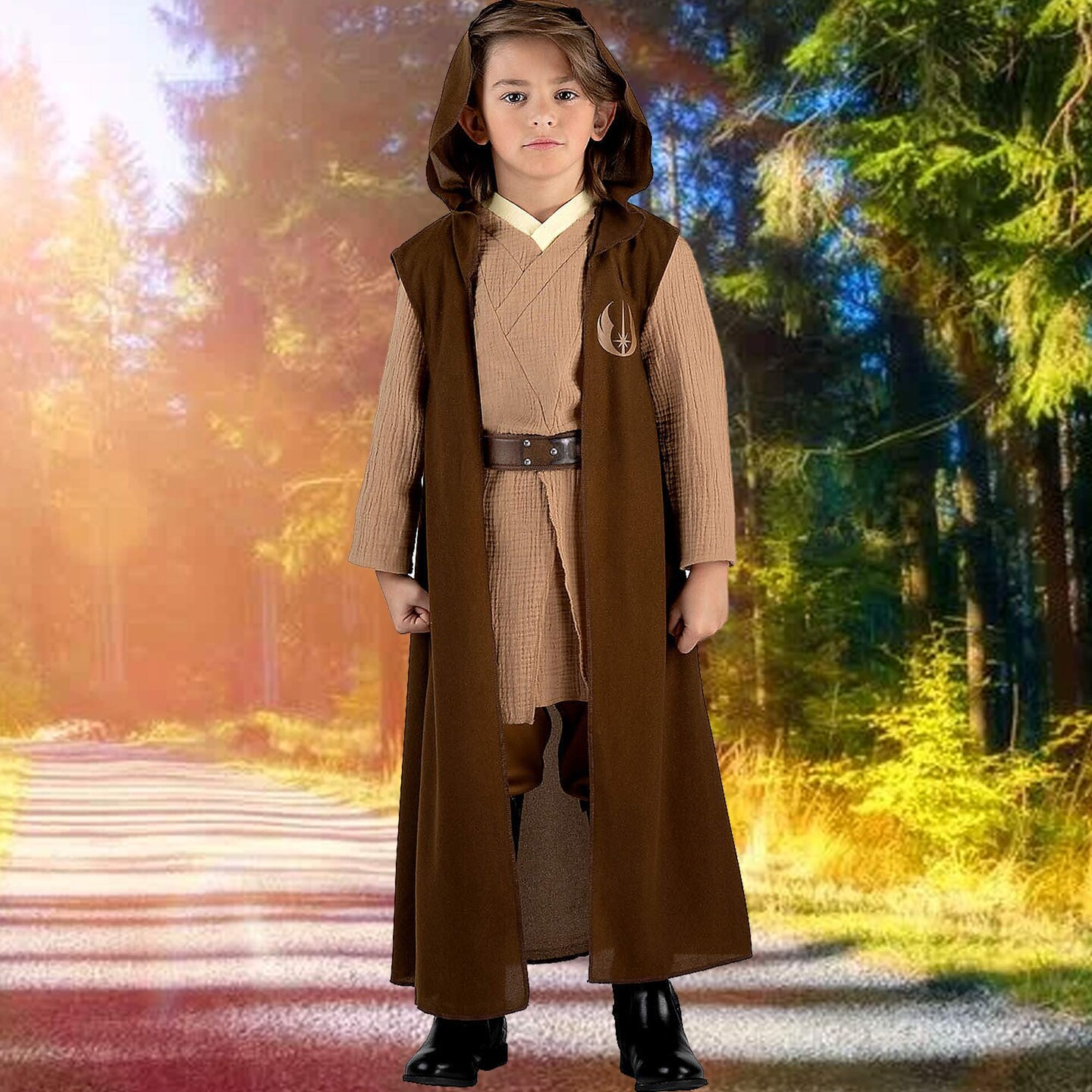 Kids Obi-Wan Kenobi Qualux Costume, Star Wars Jedi Robe Outfit