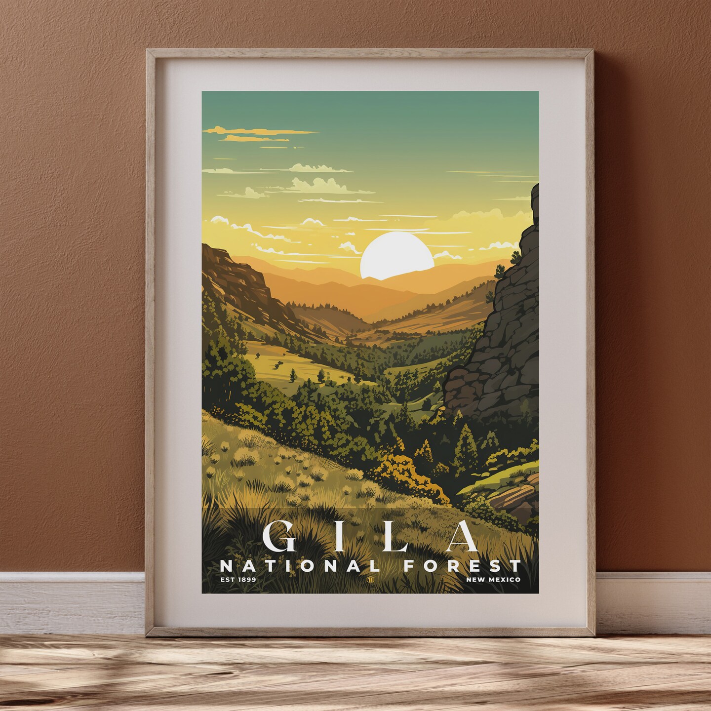Gila National Forest Poster, Travel Art, Office Poster, Home Decor