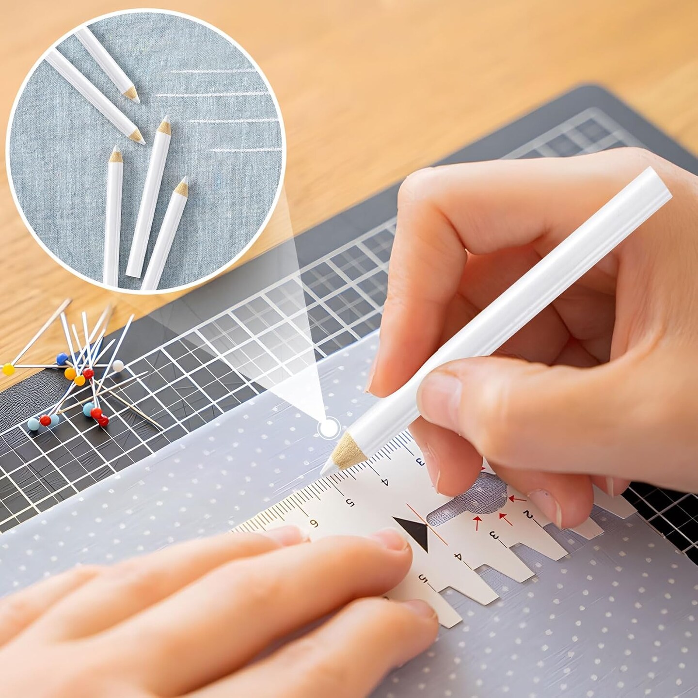 Fabric Pencils for Sewing (Gold)