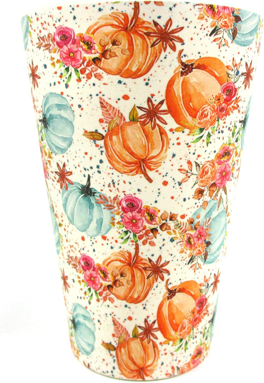 TINYMILLS Pumpkin Fall Harvest Travel Mug - 14 oz Eco-Friendly Reusable Plant Fiber Travel Mug