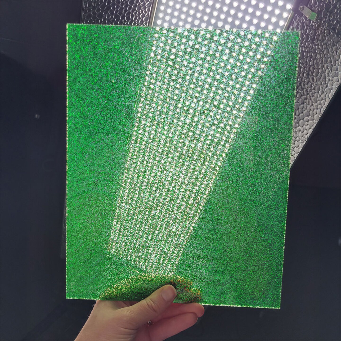 Glitter Cast Acrylic Sheet for Laser Engraving, Rotary Engraving & UV-LED Printing, 12" x 20.4", 1/8" Thick, Sparkle Acrylic Blanks Raw Material