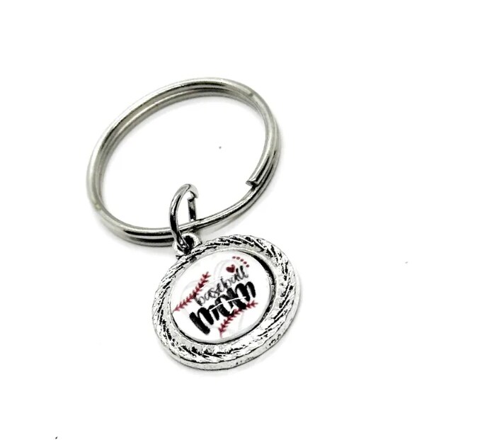 Baseball Mom Charm Key Chain, Team Mom Gifts, Senior Mom Gift, Wife Gift,  Mom Gift, Gift For Her, Proud of my Baller, Baseball Son MakerPlace by