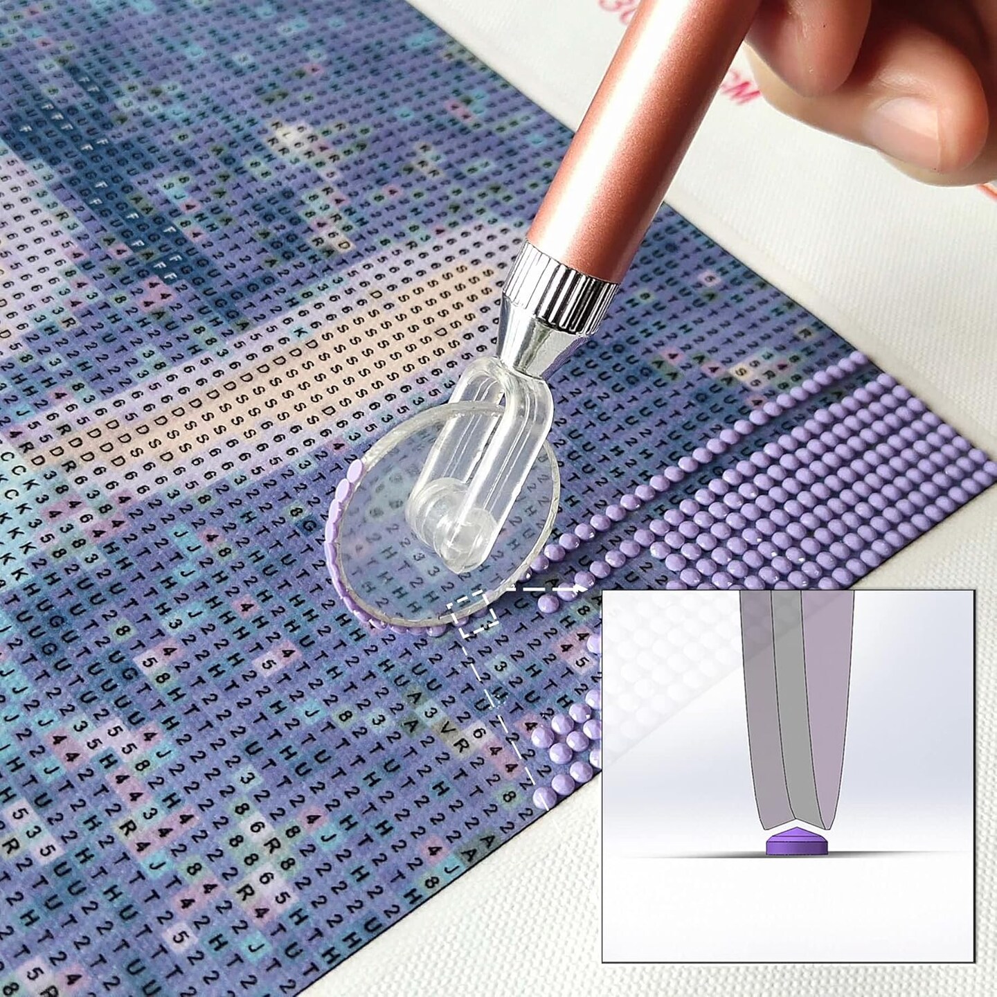 Diamond Painting Wheel Tools with Groove