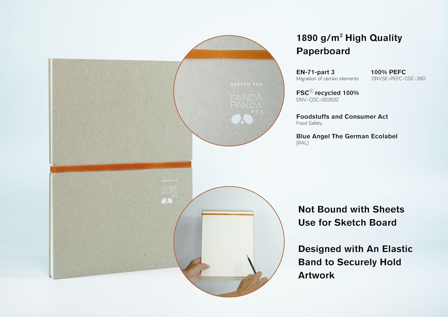 Sketchbook 200 Sheets 157gsm/108lb 8.5&#x22;x11.5&#x22;