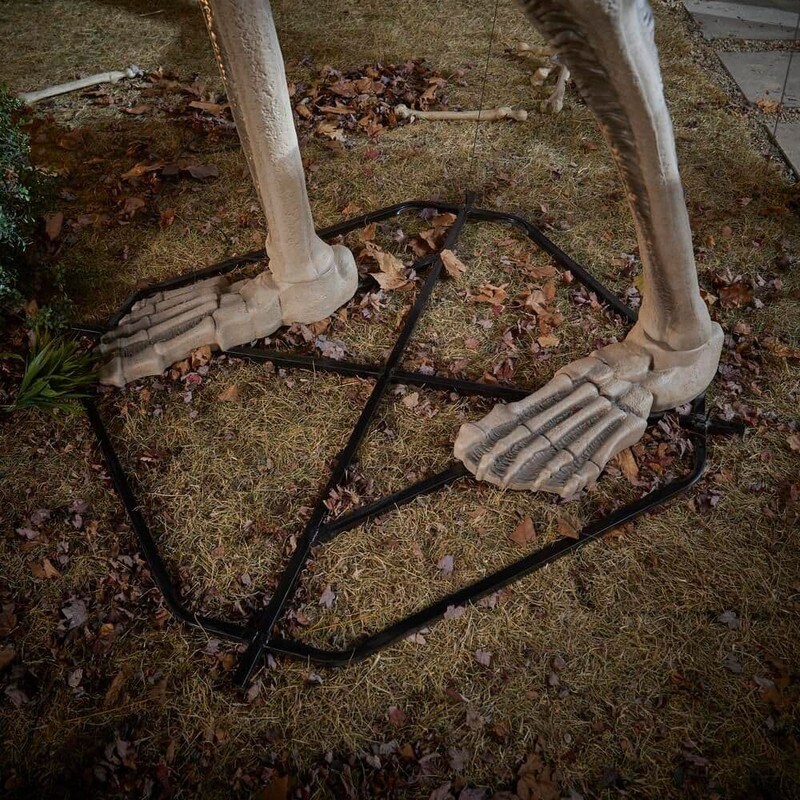 12 ft. Grave &#x26; Bones Giant Sized Skelly with LCD Eyes