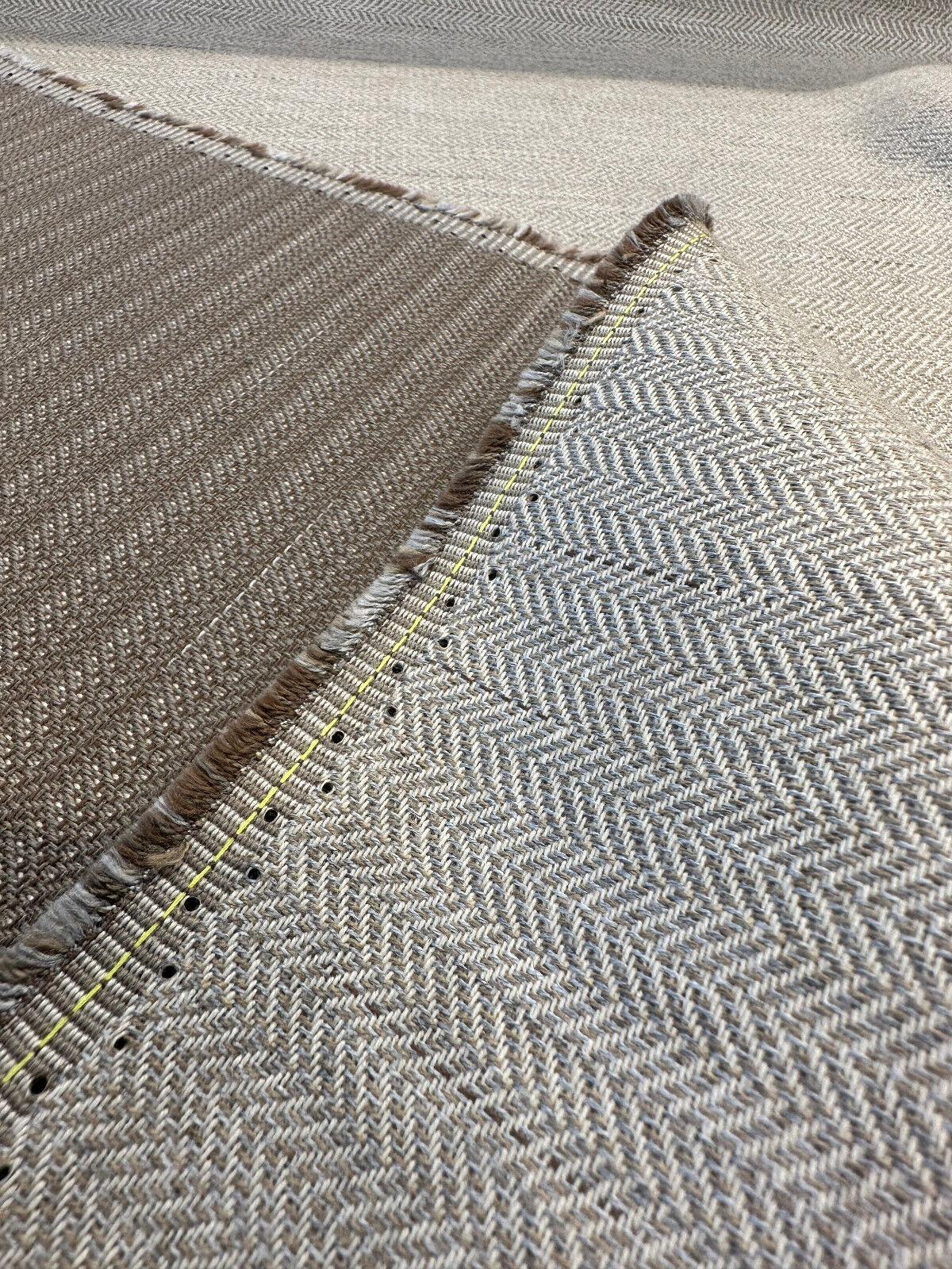 1 Yard Chase Dune Herringbone Upholstery Fabric 54 inches width
