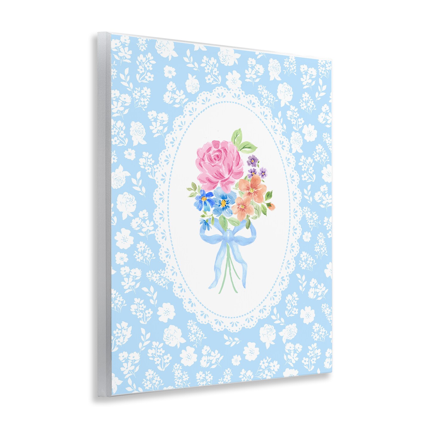 Stupell Industries Blue Feminine Bouquet Wall Plaque, design by Corinne Haig