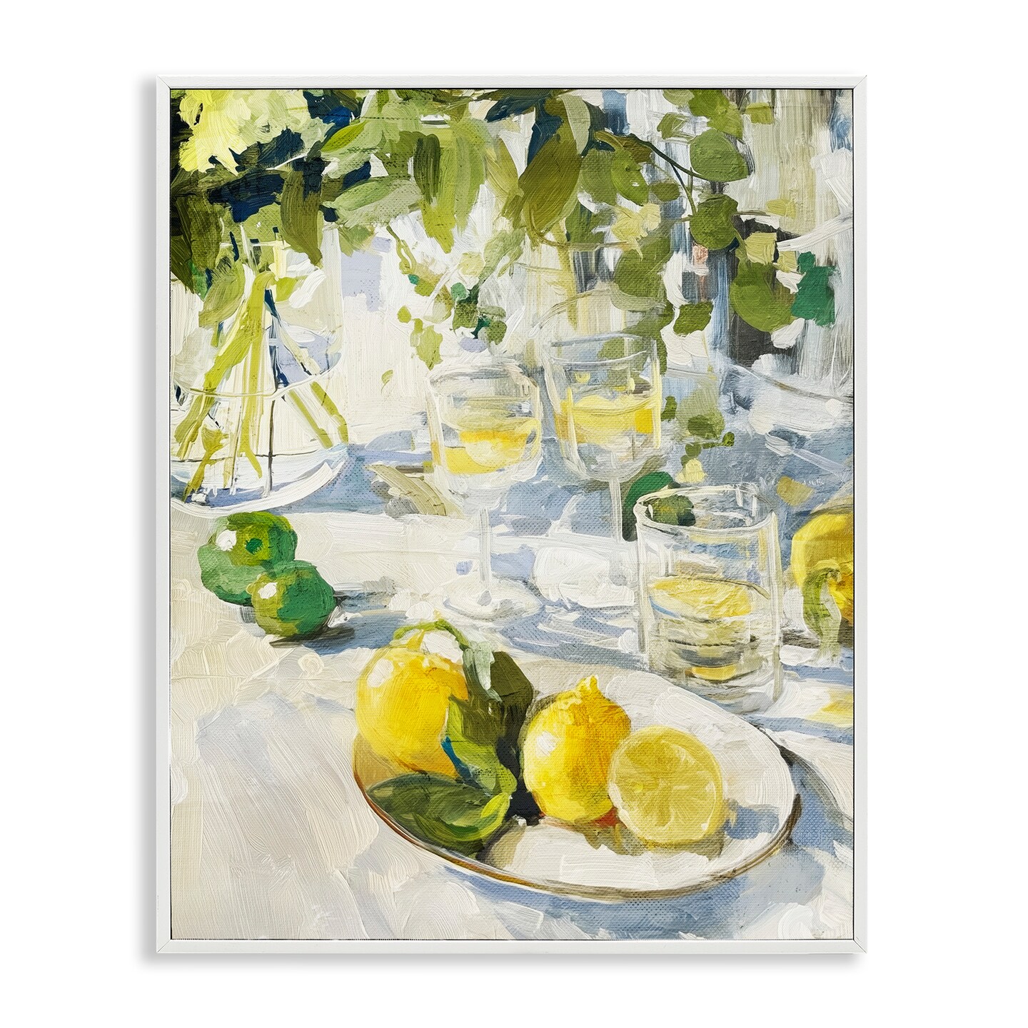 Stupell Industries Meringue Lemons Table Spread Framed Giclee, design by Annabelle Hall