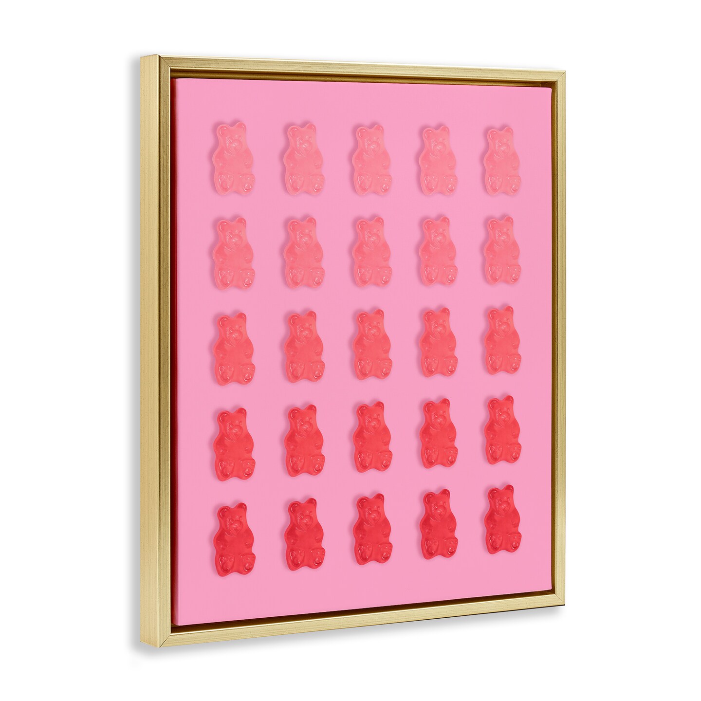 Stupell Industries Pink & Red Bear Gradient Floating Frame, design by LISH Creative