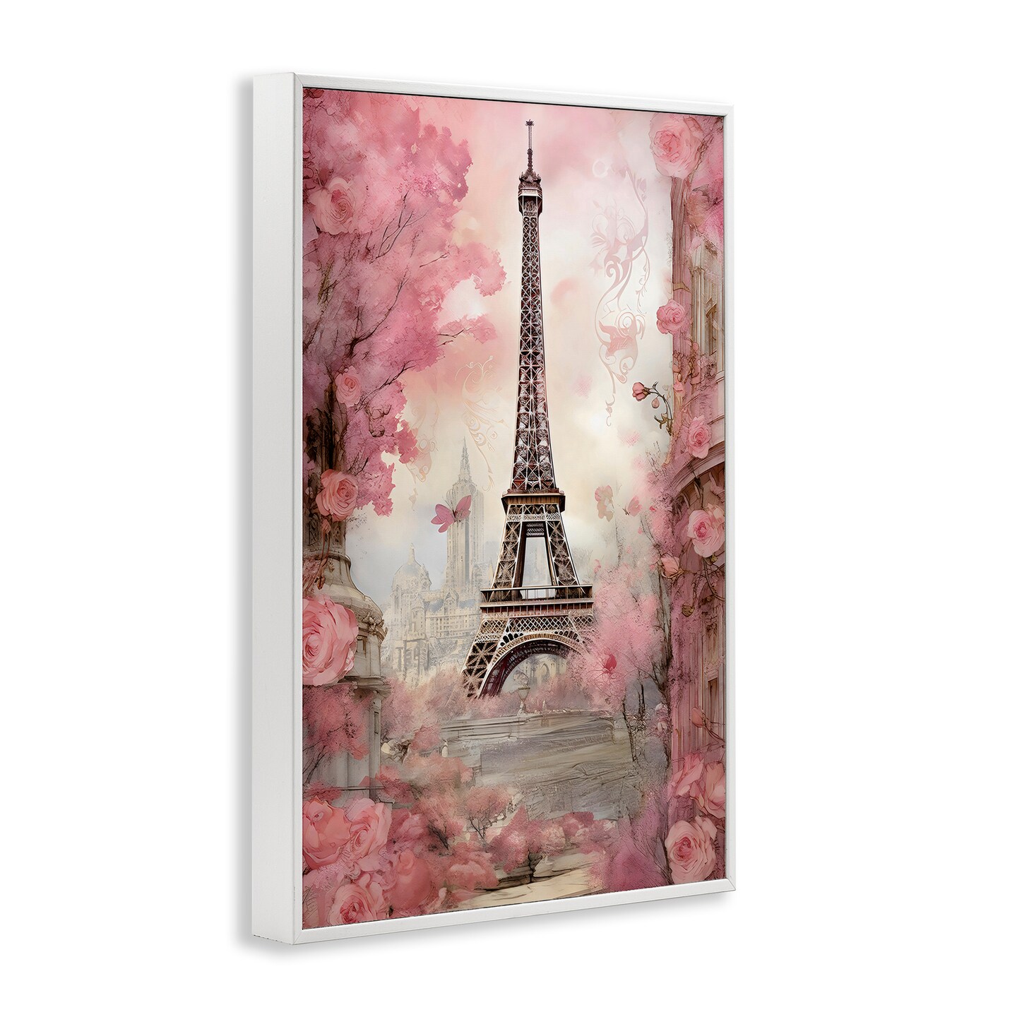 Stupell Industries Paris City View in Bloom Framed Giclee, design by Creative Studio