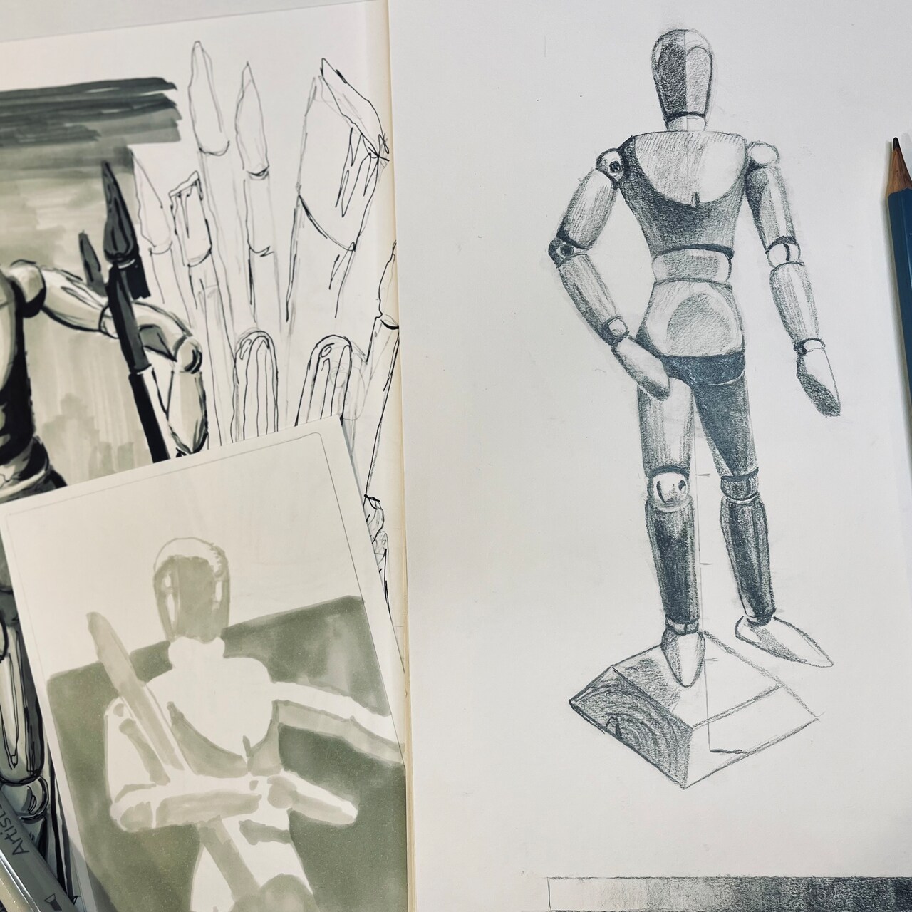 Figure Drawing 101: Understanding Movement & Body Proportions Using Male Manikin by Artist's Loft