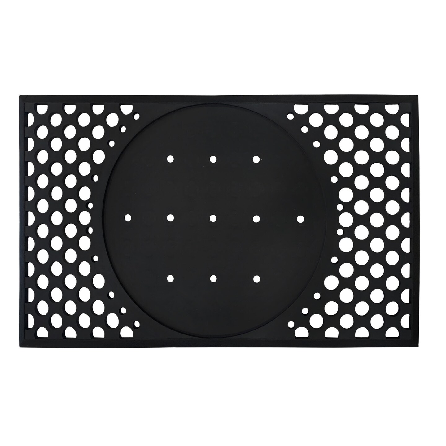 4 Cats & Dogs: Rubber 27 x 43.5" Rectangle Entrance Mat for Round Core Insert Mat (Frame Only)