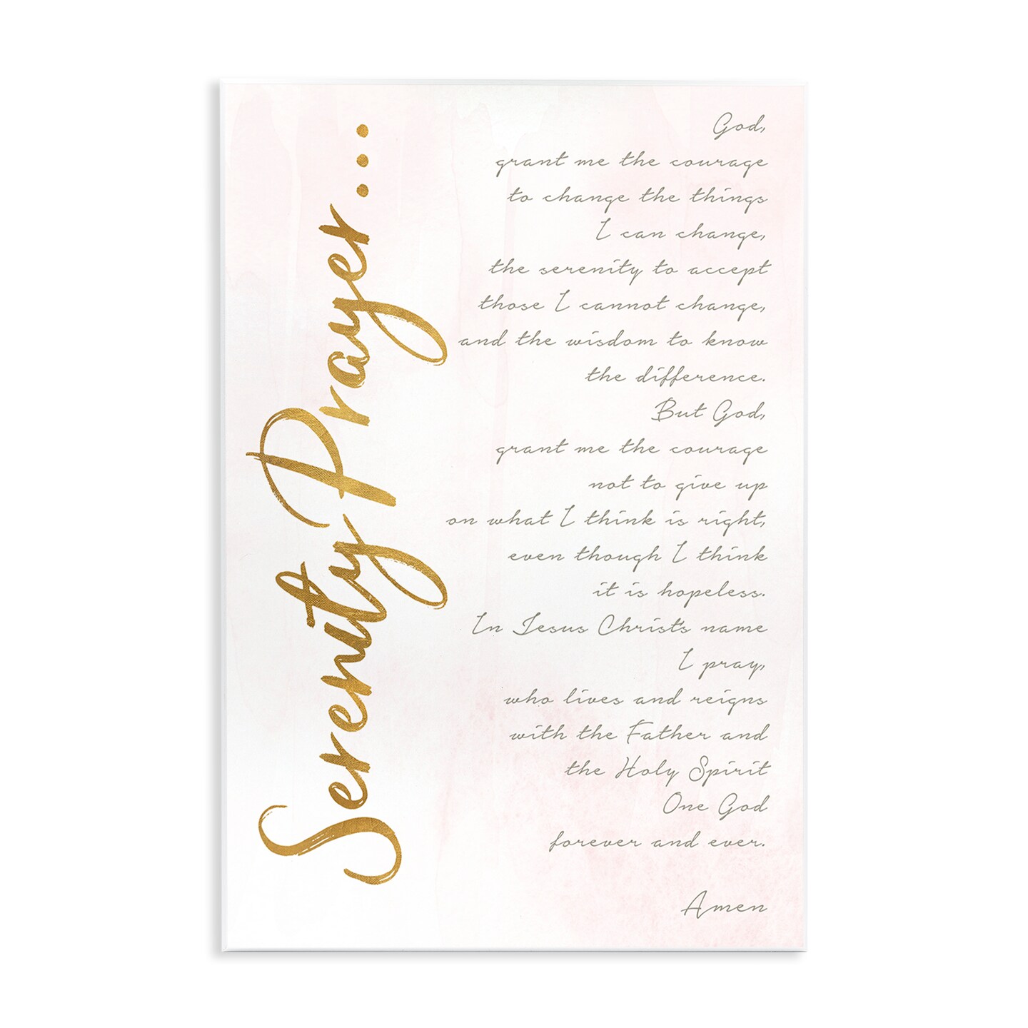 Stupell Industries Serenity Prayer Scripture Wall Plaque, design by Anna Quach