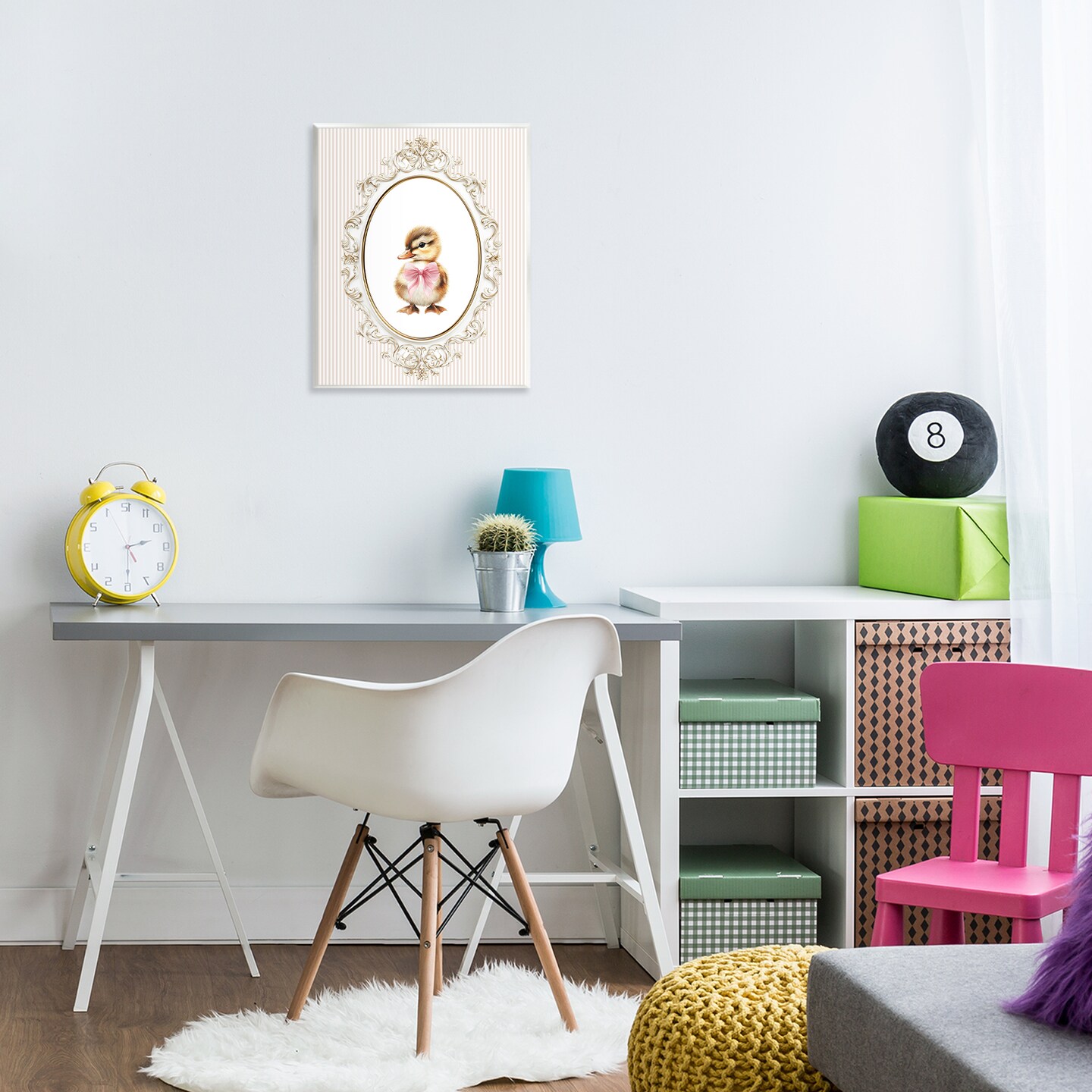Stupell Industries Spring Gingham Baby Duck Wall Plaque, design by Christine Simpson Art