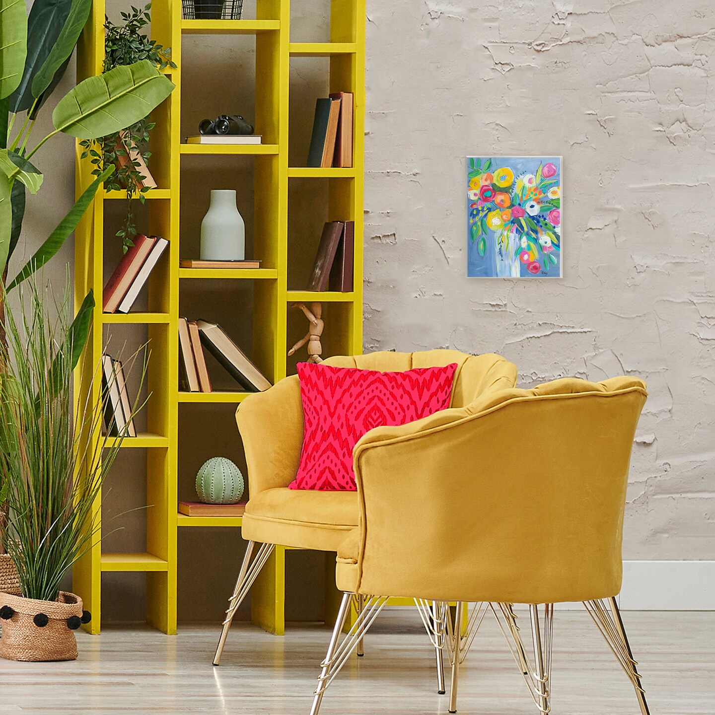 Stupell Industries Cheerful Blossom Energy Wall Plaque, design by Krinlox