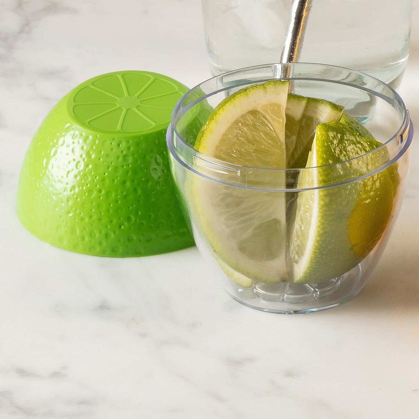 Hutzler Pro-Line Lemon & Lime Saver Keeper Storage Container Set - Keeps Fresh Longer
