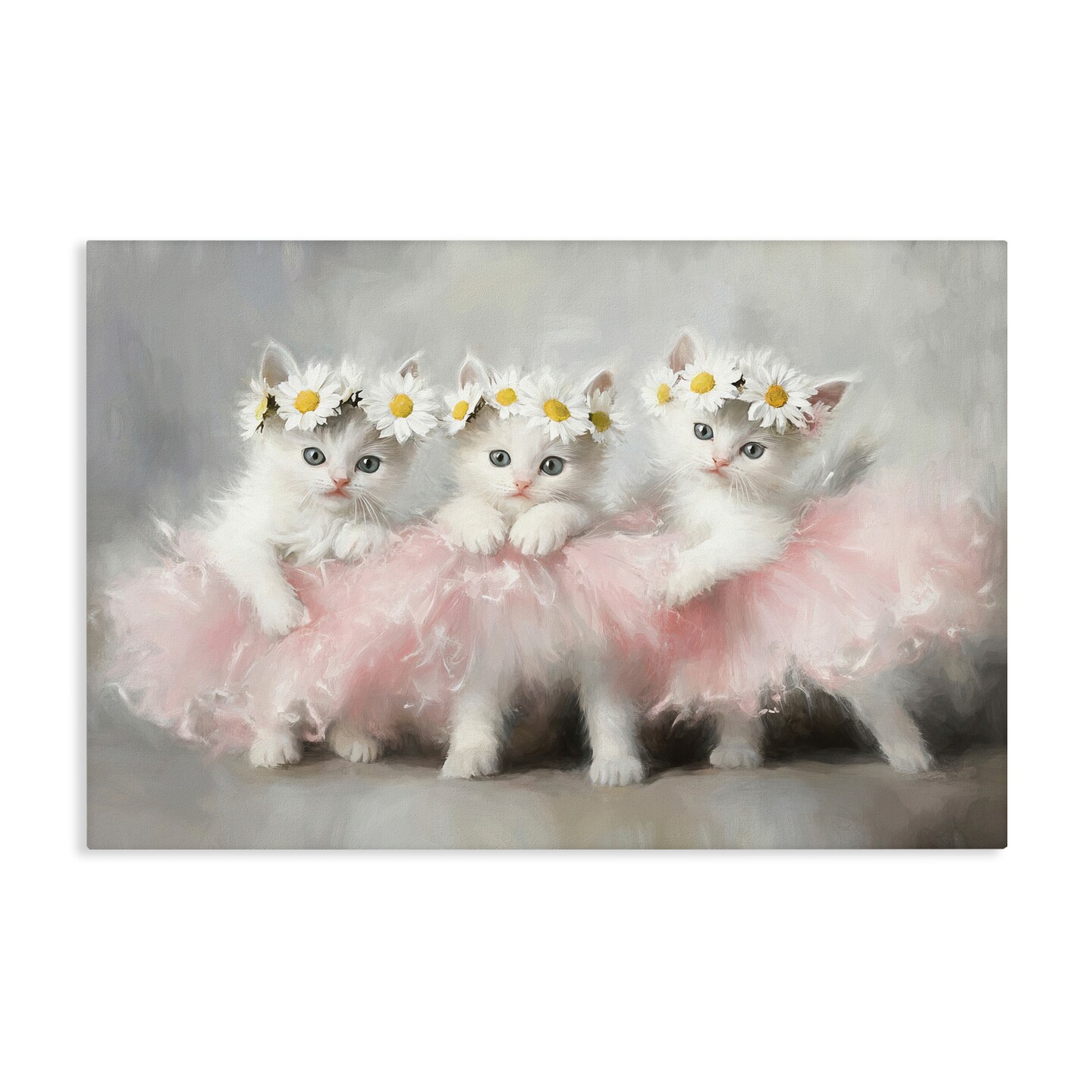 Stupell Industries Dancing Kittens in Tutus Canvas, design by Tina LeCour