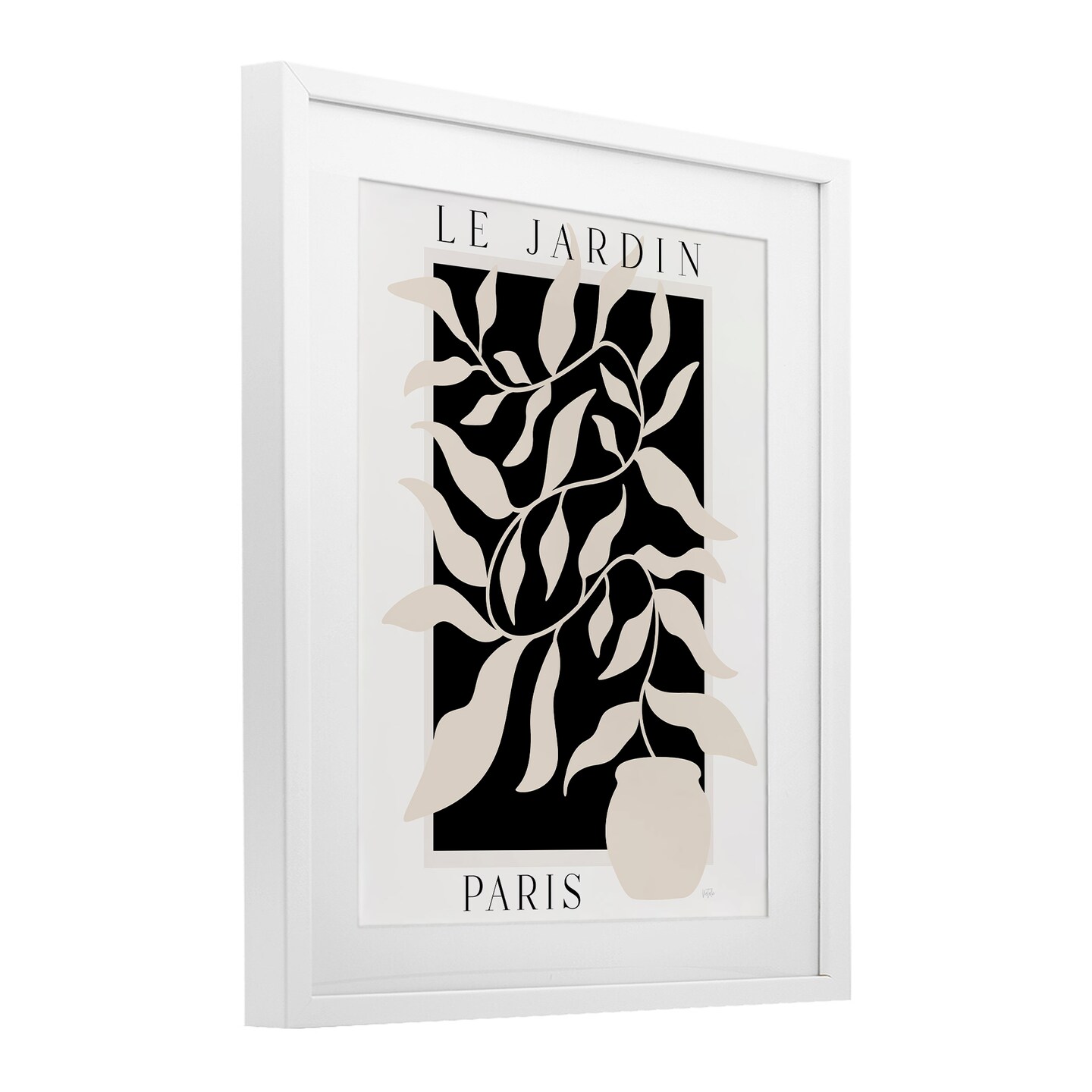 Stupell Industries Le Jardin Paris Botanicals Framed Print Under Glass, design by Natalie Carpentieri