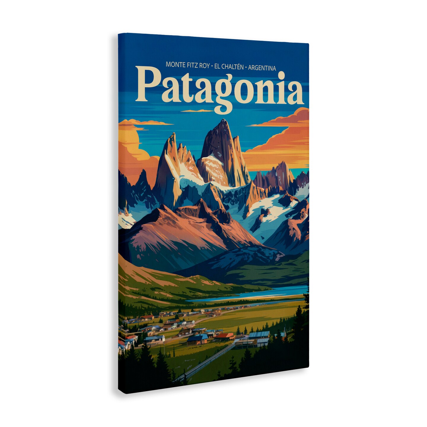 Stupell Industries Patagonia Valley Landscape Canvas, design by Andreas Magnusson
