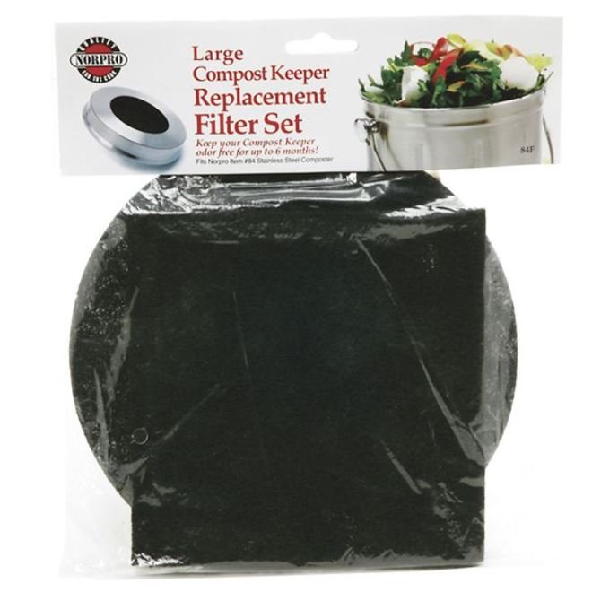 Norpro Replacement Filters for #84 1.5 Gallon Stainless Steel Compost Keeper