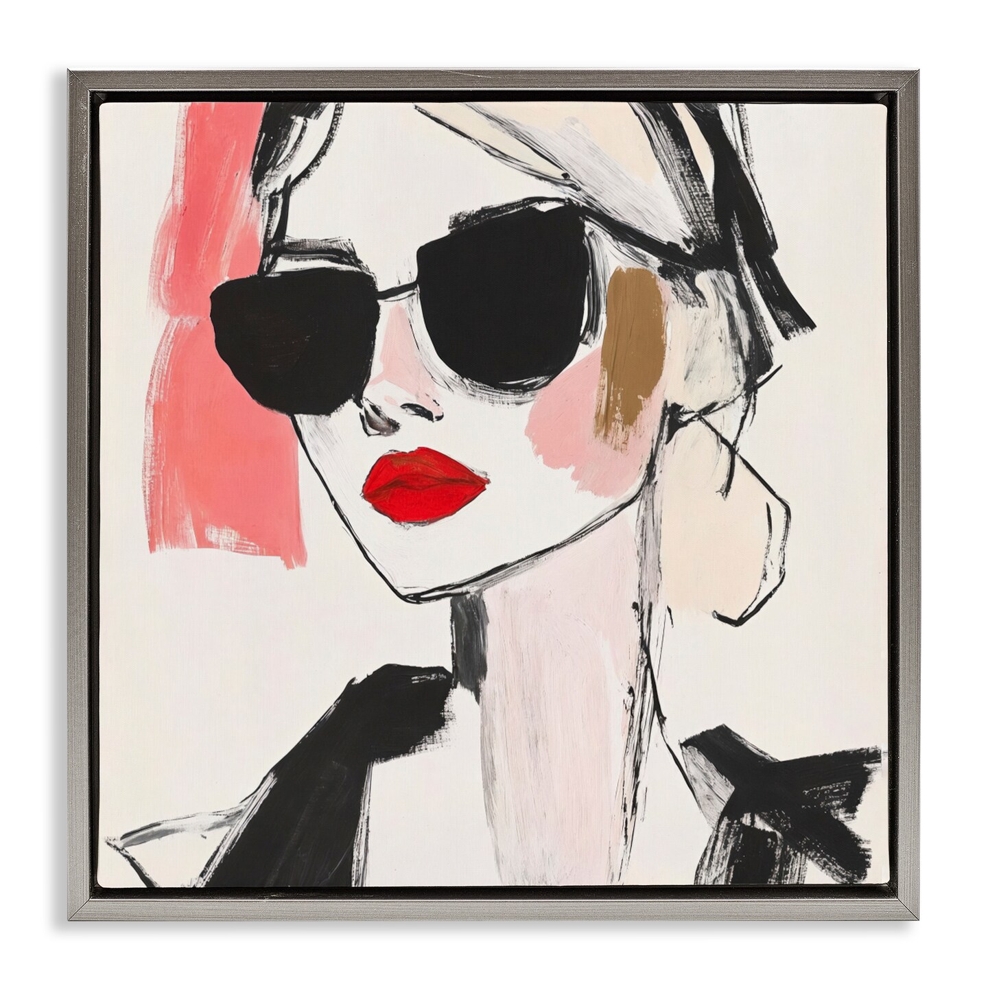 Stupell Industries Sassy Glamour Sketch Floating Frame, design by Andrea Haase