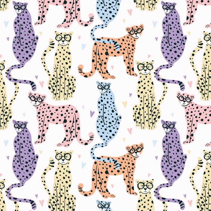 Hipster Leopard Anti-Pill Premium Fleece Fabric | By The Yard